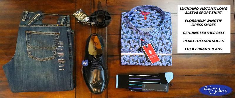 Pattern and denim — original Lil' John's photograph